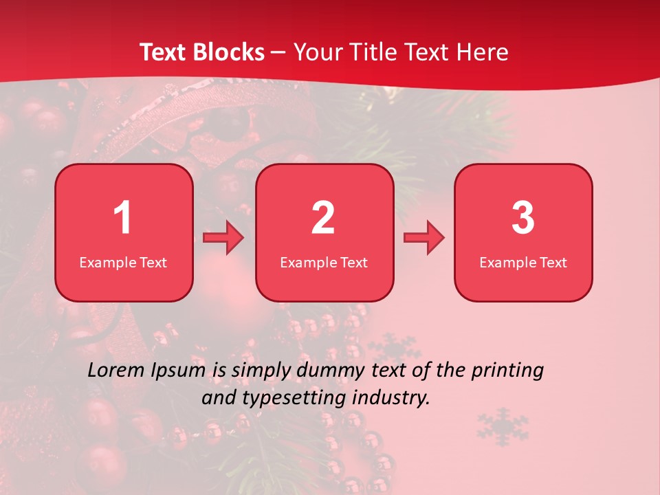 Red Decorative Holiday PowerPoint Template