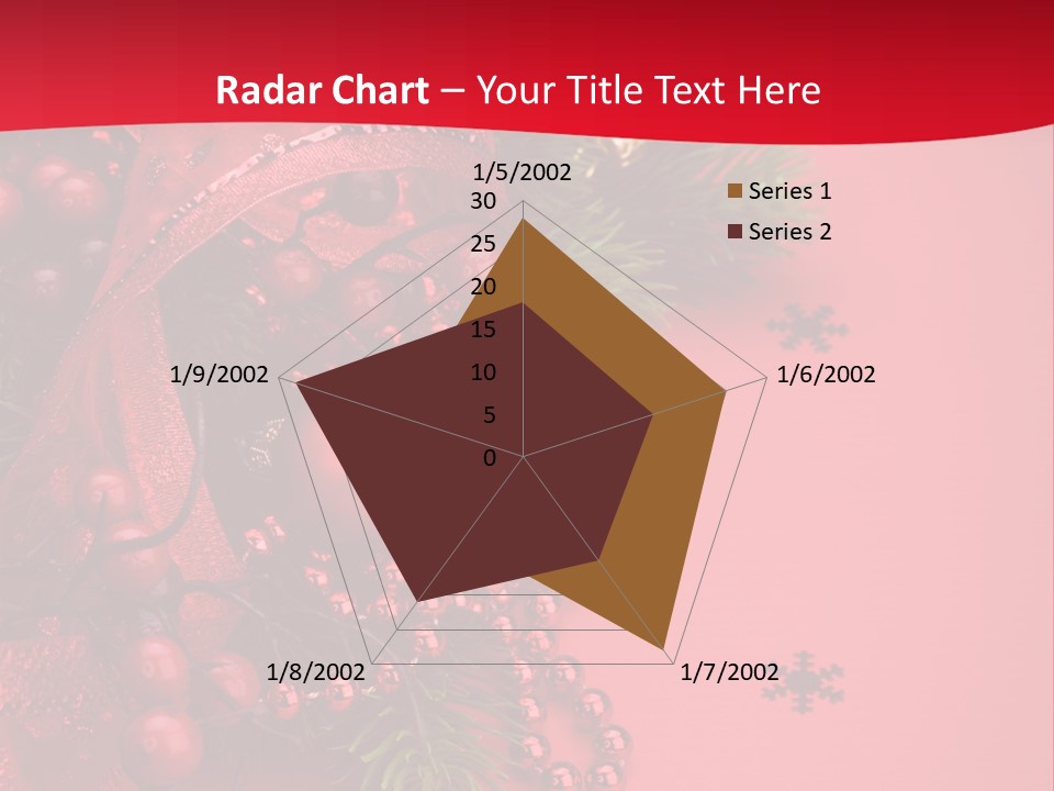 Red Decorative Holiday PowerPoint Template