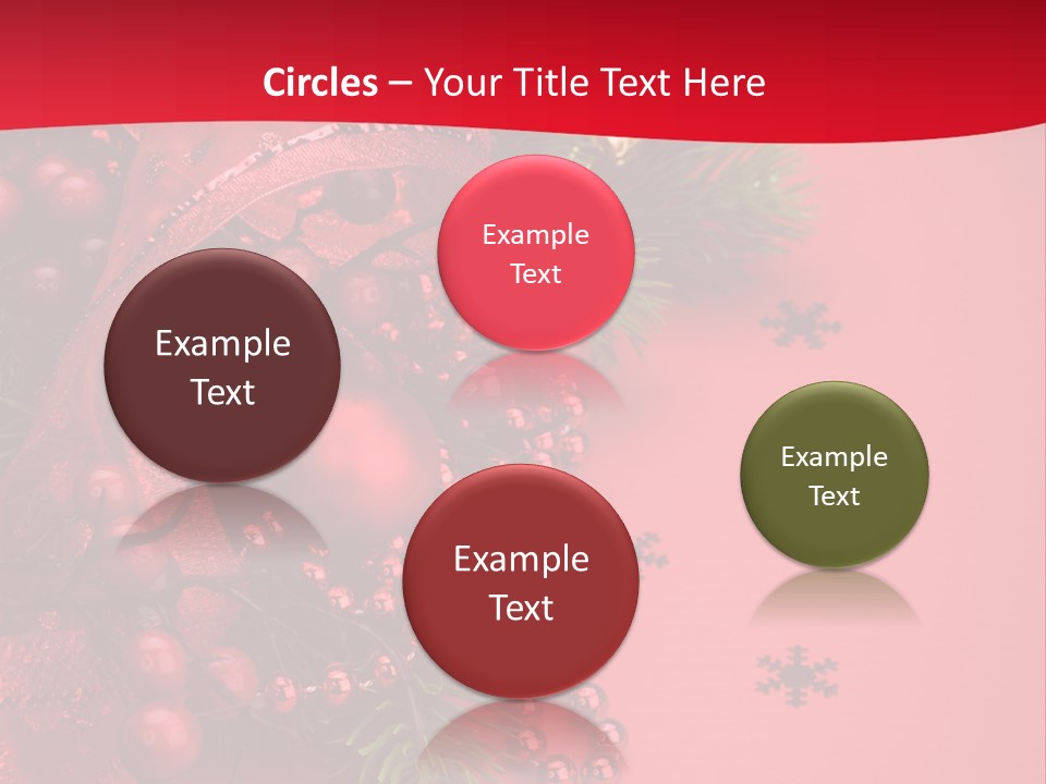 Red Decorative Holiday PowerPoint Template