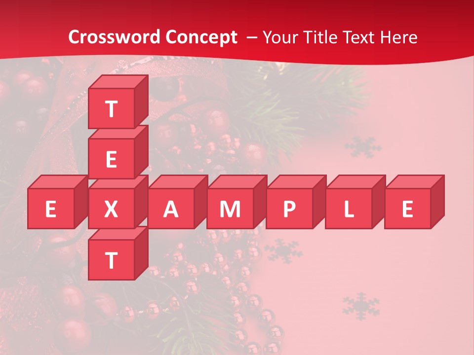 Red Decorative Holiday PowerPoint Template