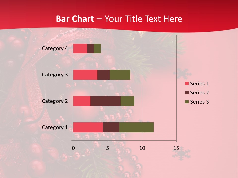 Red Decorative Holiday PowerPoint Template