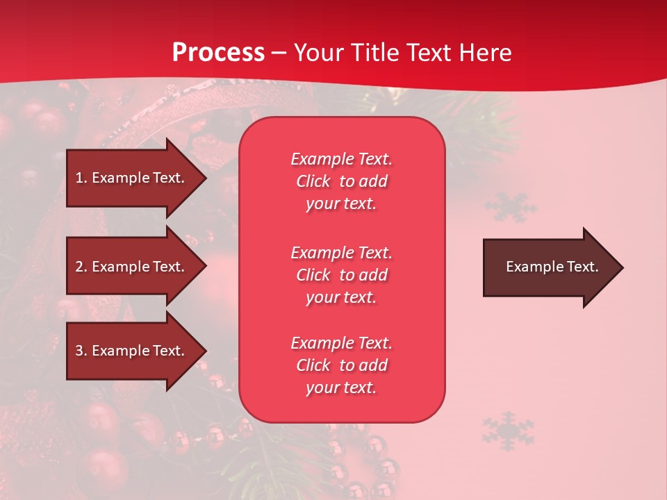 Red Decorative Holiday PowerPoint Template
