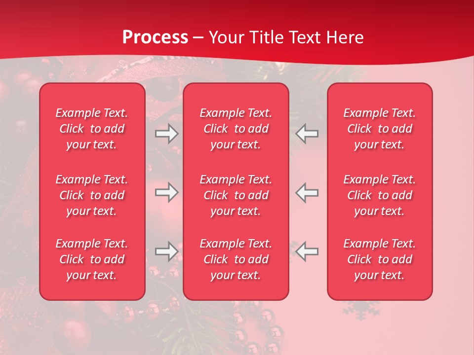 Red Decorative Holiday PowerPoint Template