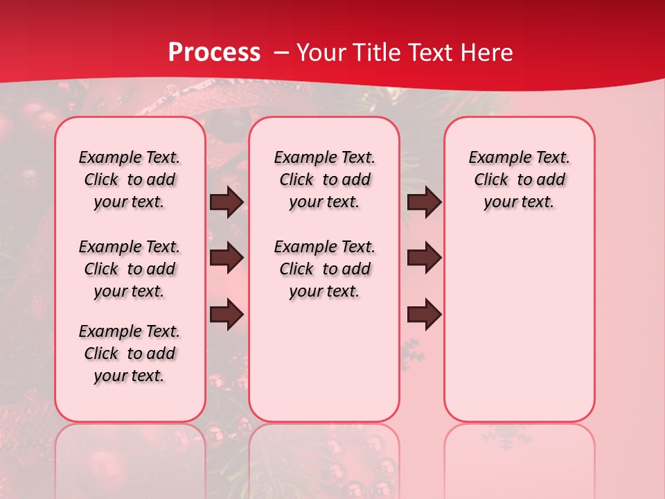 Red Decorative Holiday PowerPoint Template
