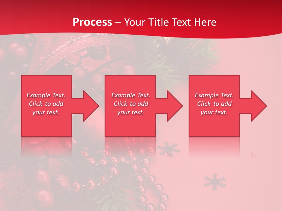 Red Decorative Holiday PowerPoint Template