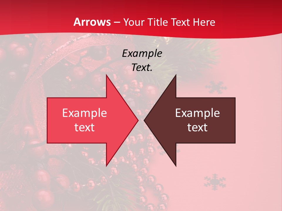 Red Decorative Holiday PowerPoint Template