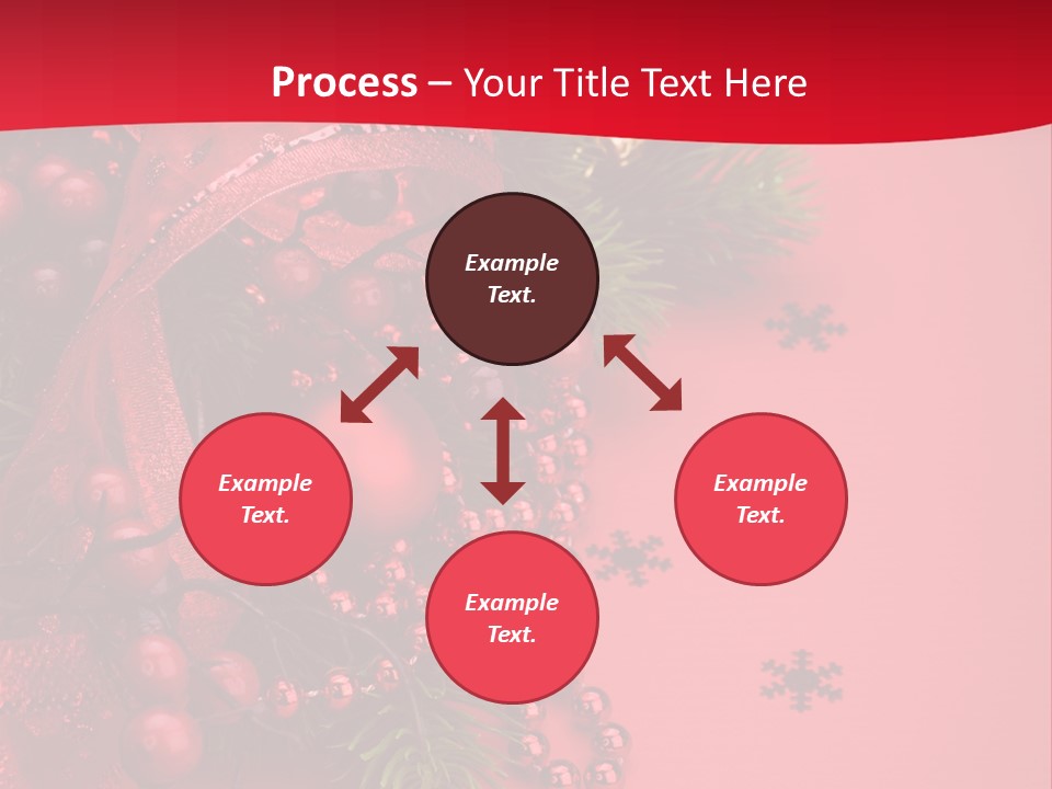Red Decorative Holiday PowerPoint Template