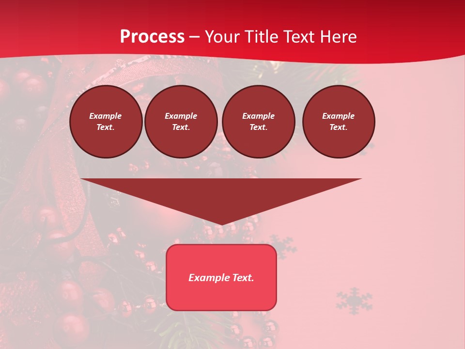 Red Decorative Holiday PowerPoint Template