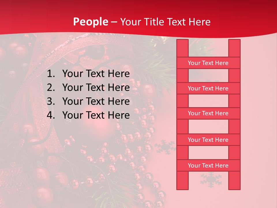 Red Decorative Holiday PowerPoint Template