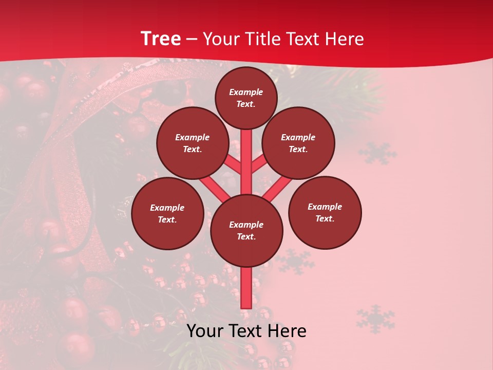 Red Decorative Holiday PowerPoint Template