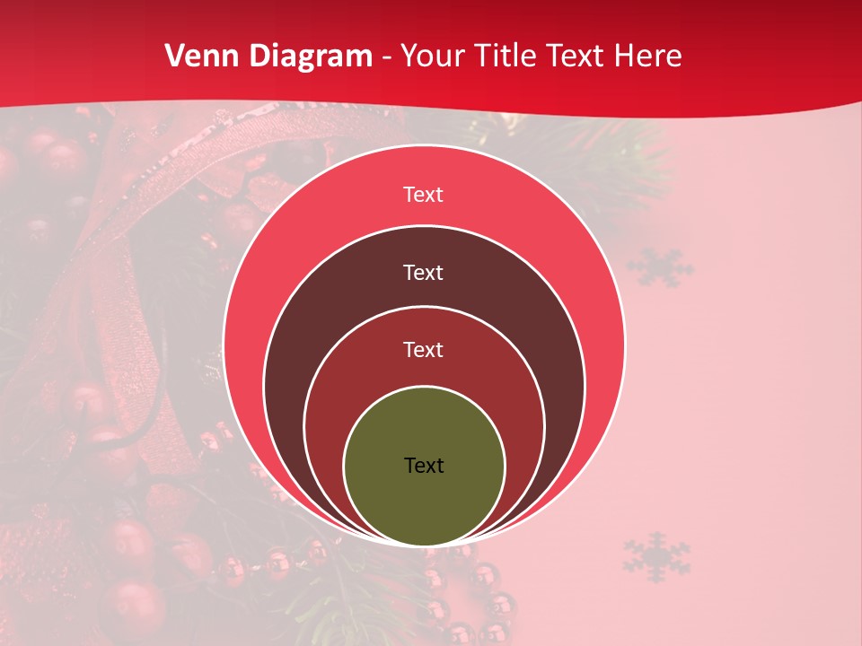 Red Decorative Holiday PowerPoint Template