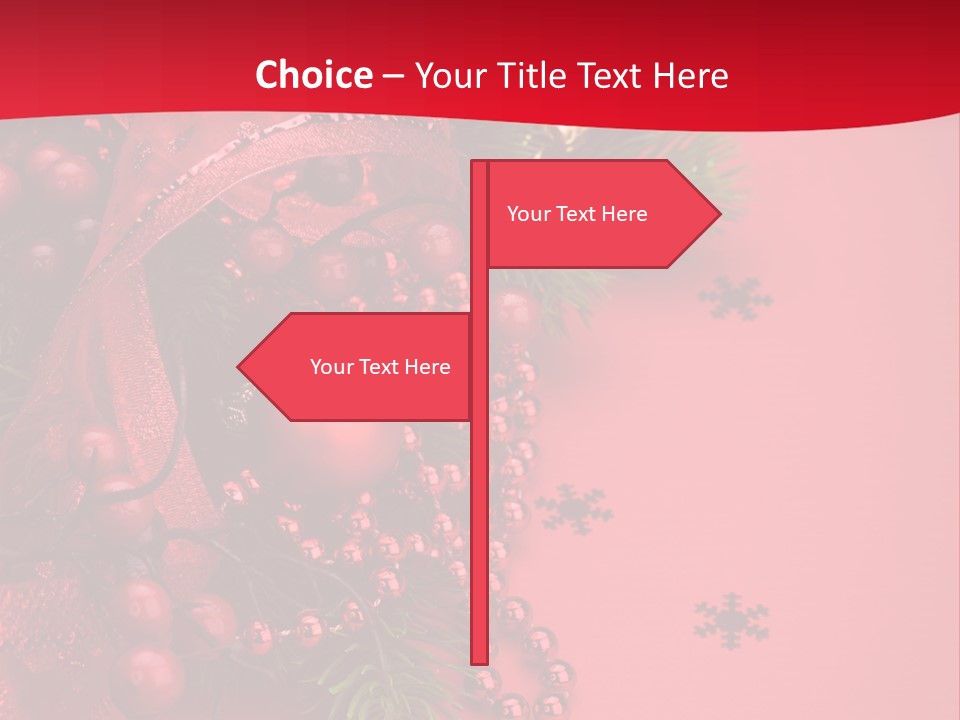 Red Decorative Holiday PowerPoint Template