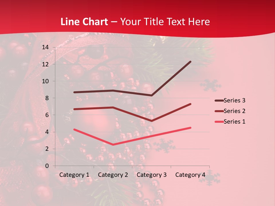 Red Decorative Holiday PowerPoint Template