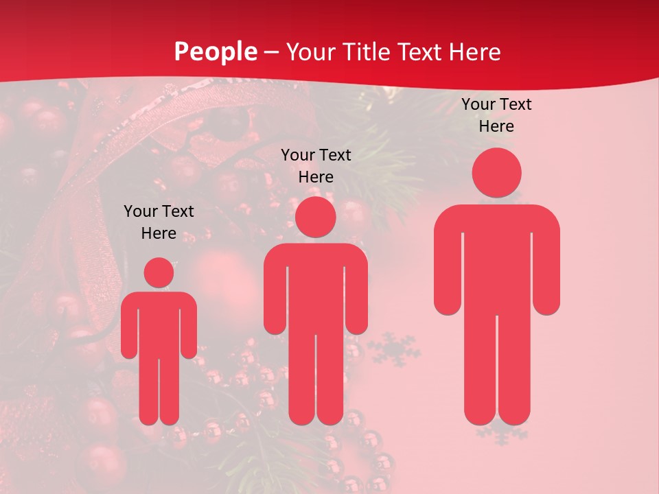 Red Decorative Holiday PowerPoint Template
