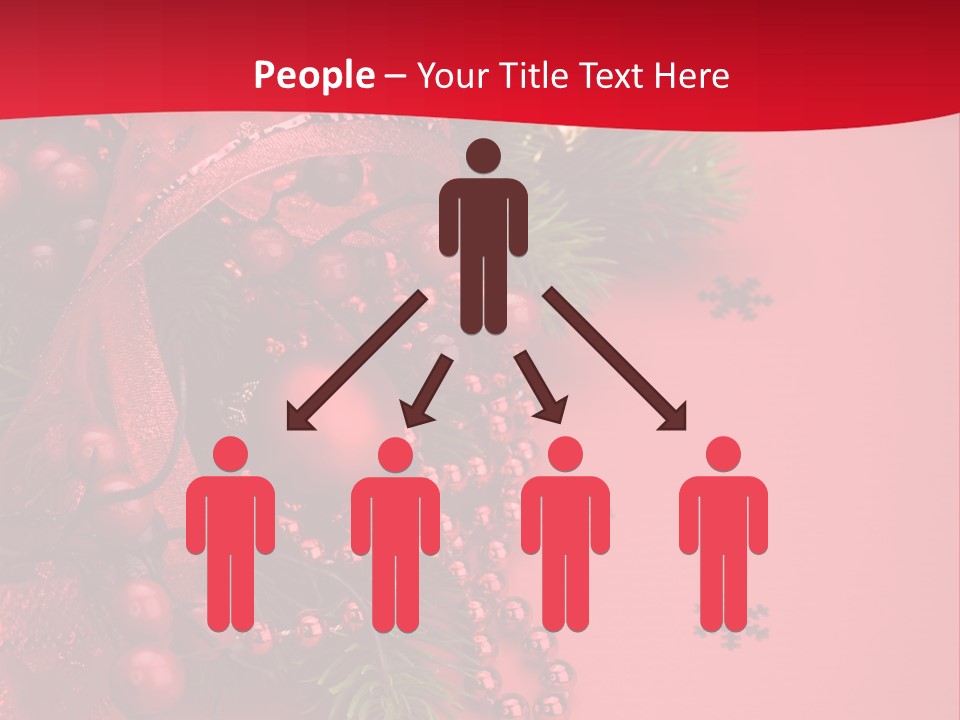 Red Decorative Holiday PowerPoint Template