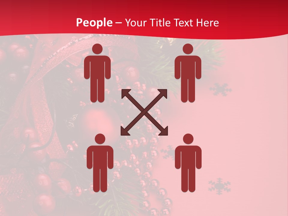 Red Decorative Holiday PowerPoint Template
