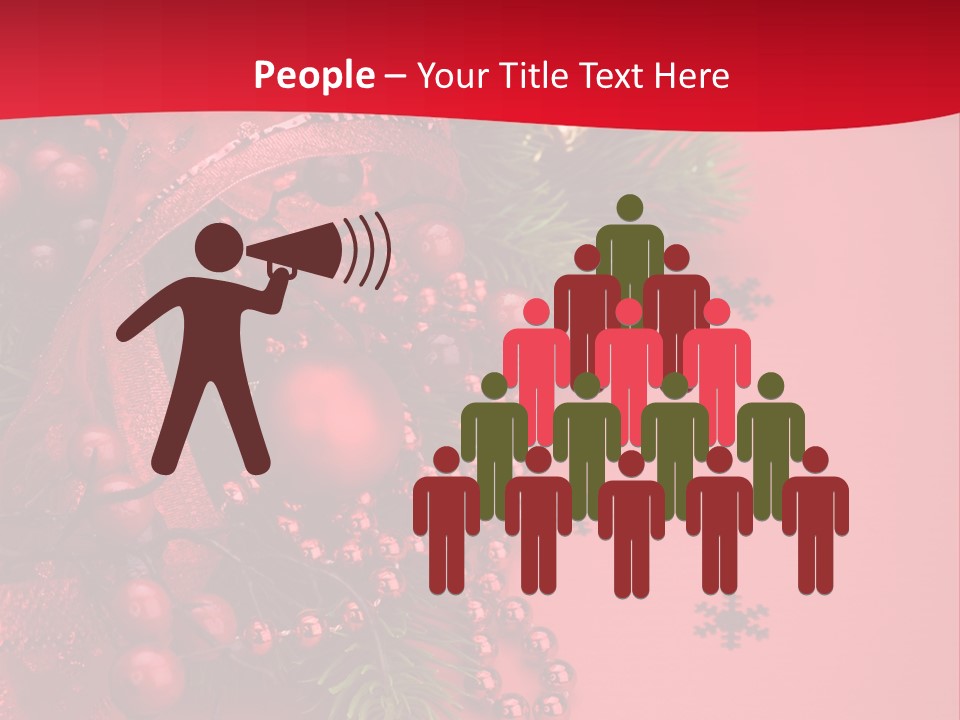 Red Decorative Holiday PowerPoint Template