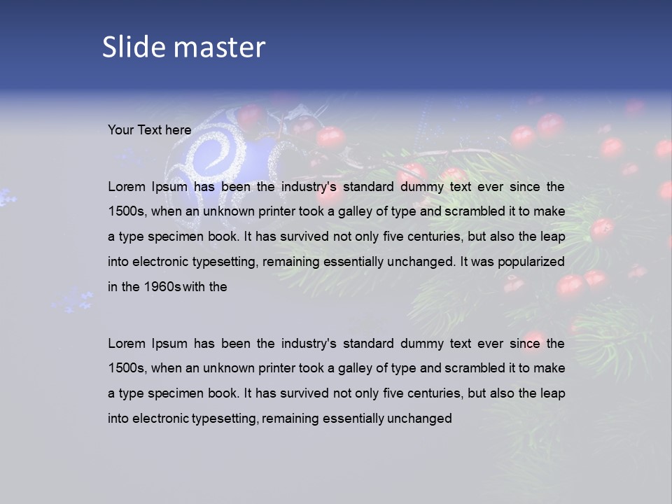 New Tradition Text PowerPoint Template