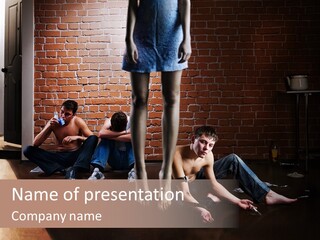 Depression Heroin Gallows PowerPoint Template