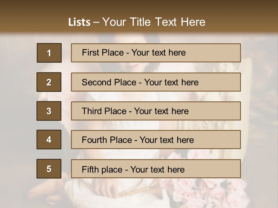 Beautiful Aroma Caucasian PowerPoint Template