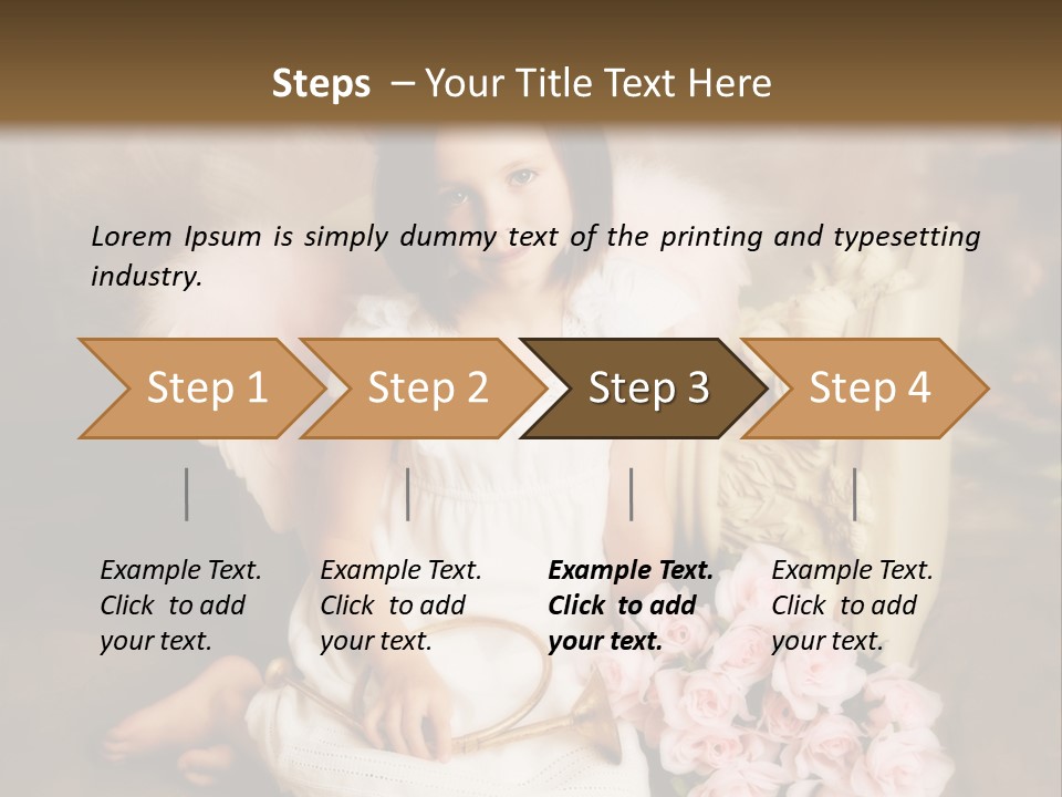Beautiful Aroma Caucasian PowerPoint Template