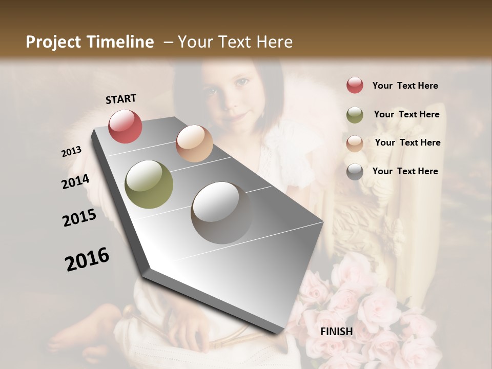 Beautiful Aroma Caucasian PowerPoint Template