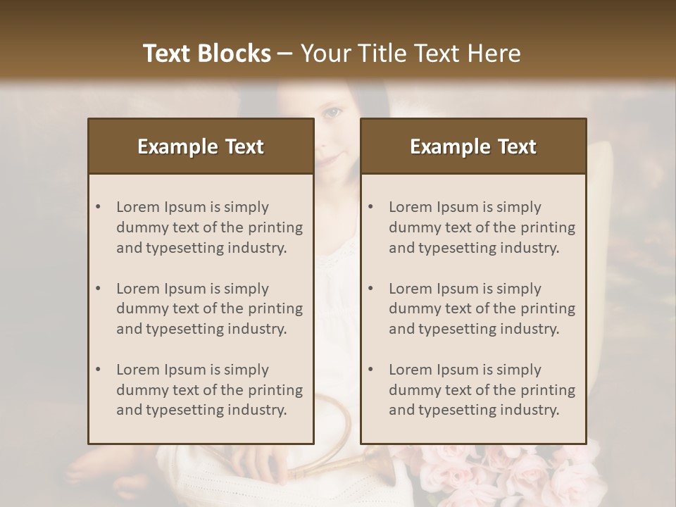 Beautiful Aroma Caucasian PowerPoint Template