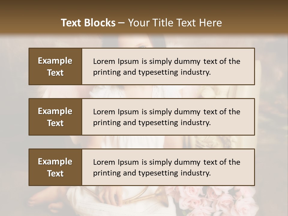 Beautiful Aroma Caucasian PowerPoint Template