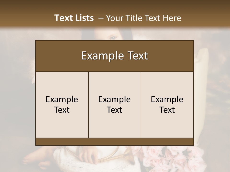 Beautiful Aroma Caucasian PowerPoint Template