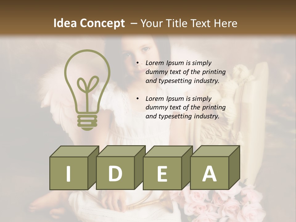 Beautiful Aroma Caucasian PowerPoint Template