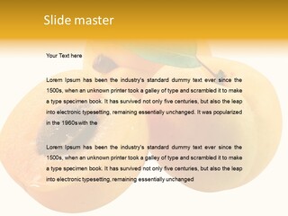 Aroma Vitamin Green PowerPoint Template