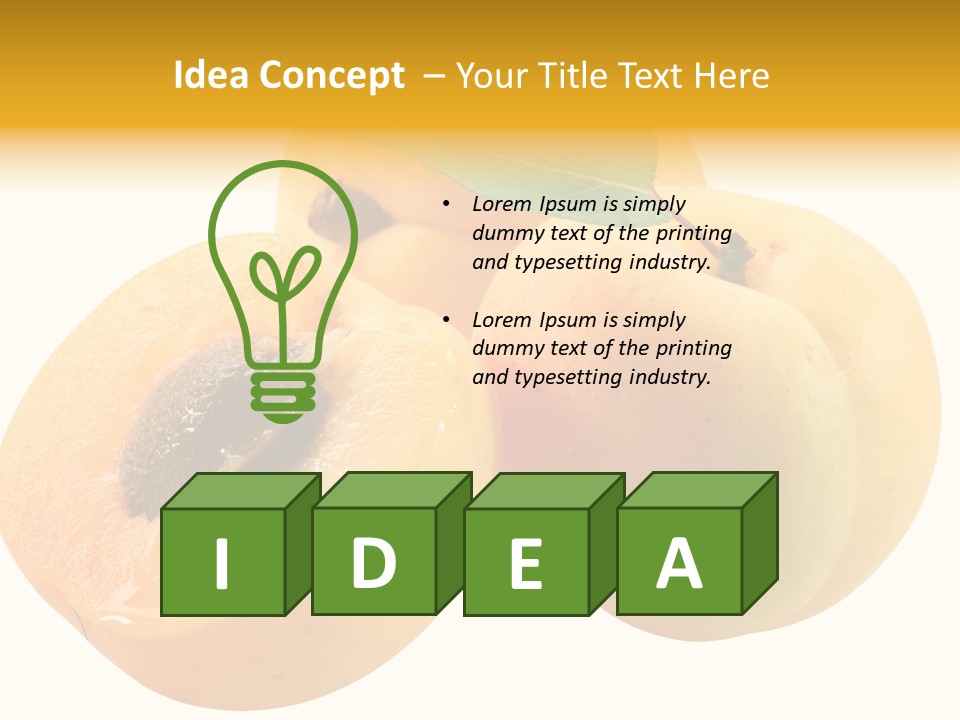 Aroma Vitamin Green PowerPoint Template