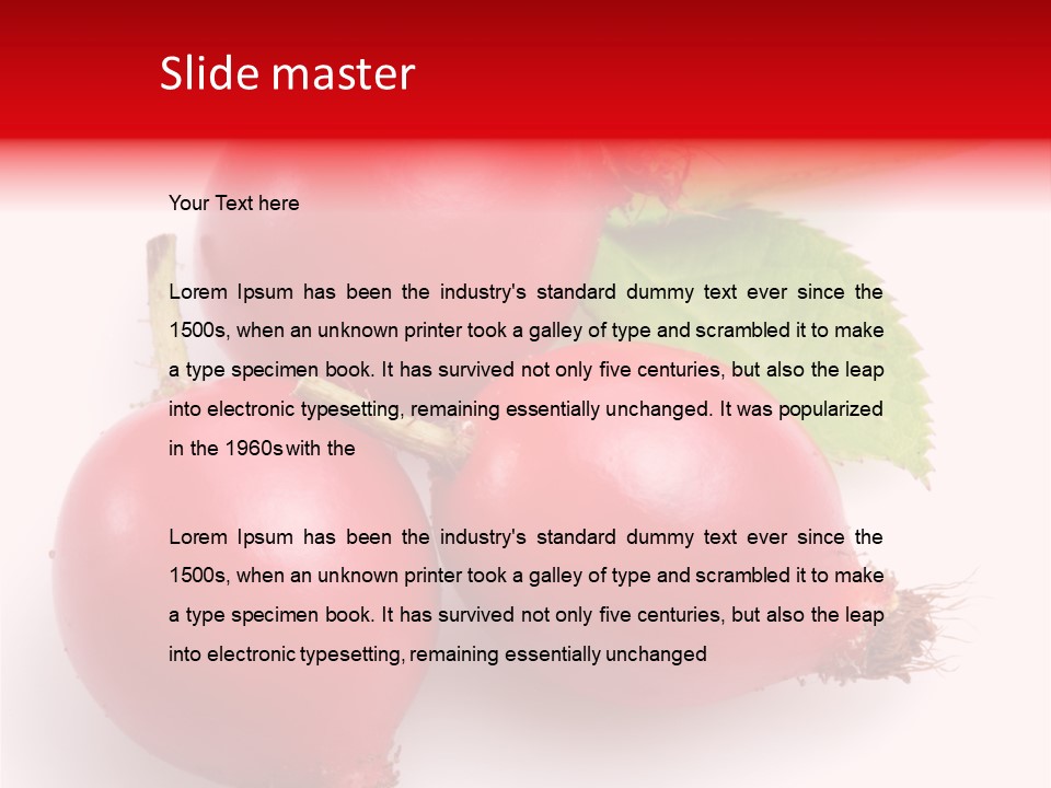 Berry Group Herb PowerPoint Template