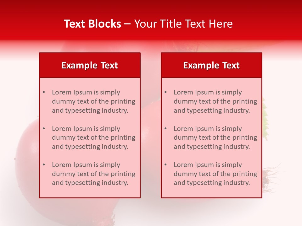 Berry Group Herb PowerPoint Template