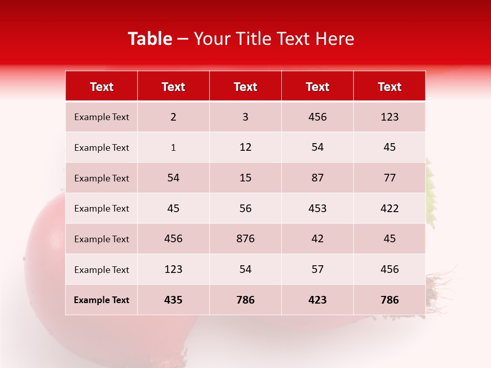 Berry Herb Rose PowerPoint Template
