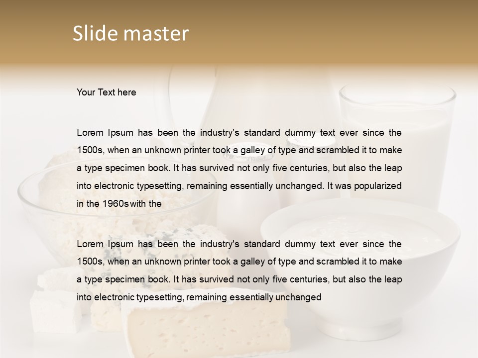 Appetiser Feta Ingredient PowerPoint Template