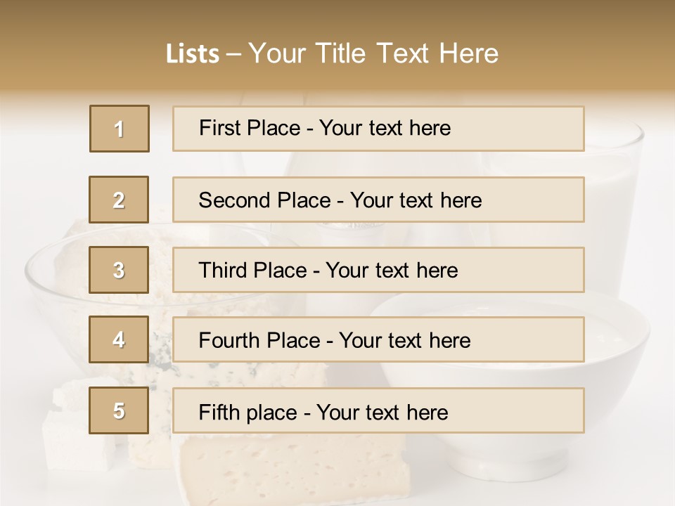 Appetiser Feta Ingredient PowerPoint Template