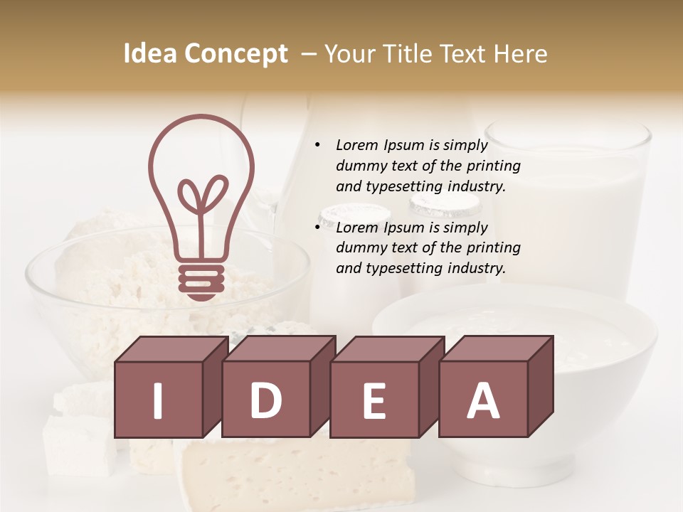 Appetiser Feta Ingredient PowerPoint Template