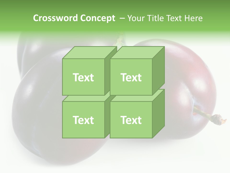 Food Close Up Fresh PowerPoint Template