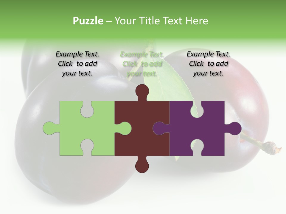 Food Close Up Fresh PowerPoint Template