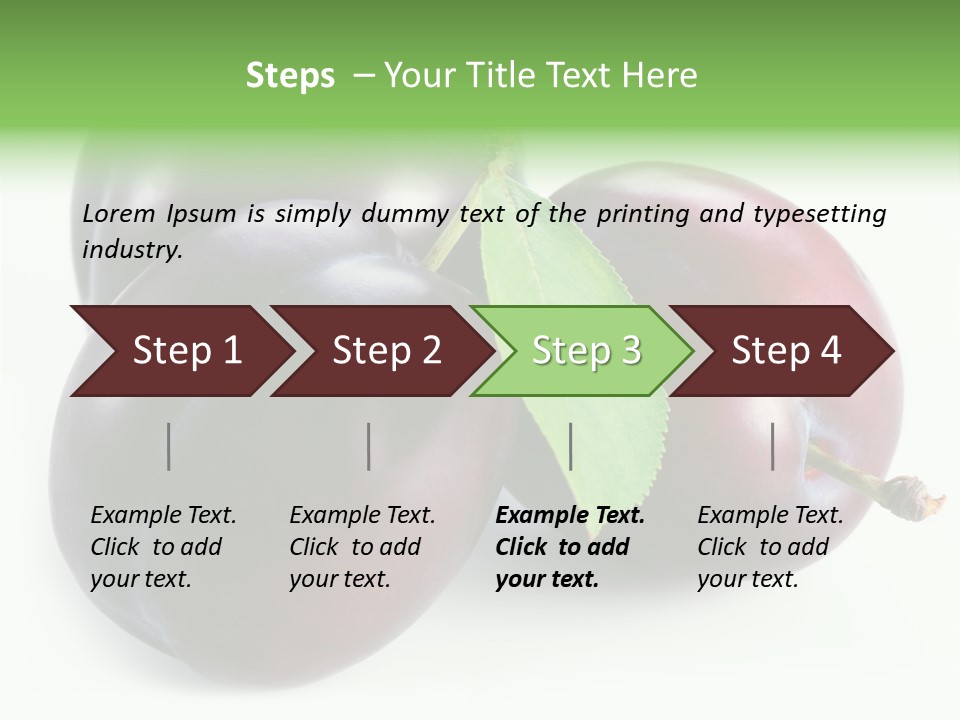 Food Close Up Fresh PowerPoint Template