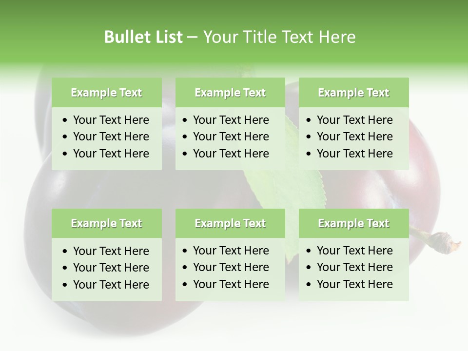 Food Close Up Fresh PowerPoint Template