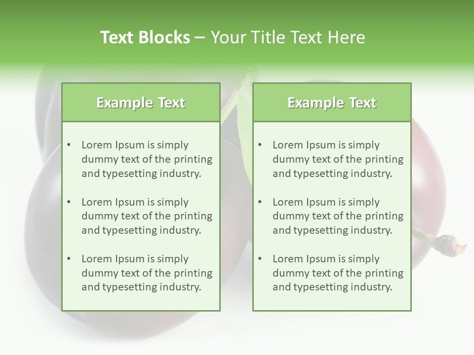 Food Close Up Fresh PowerPoint Template