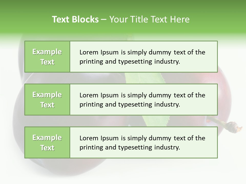 Food Close Up Fresh PowerPoint Template