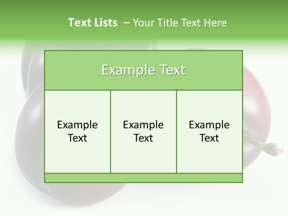 Food Close Up Fresh PowerPoint Template