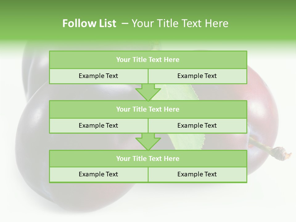 Food Close Up Fresh PowerPoint Template