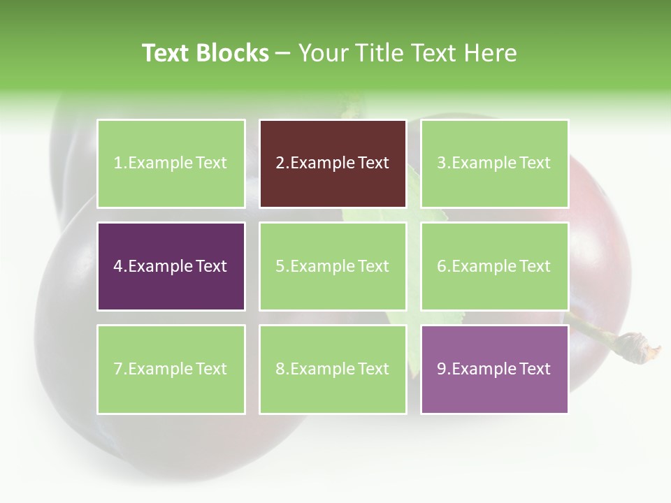 Food Close Up Fresh PowerPoint Template