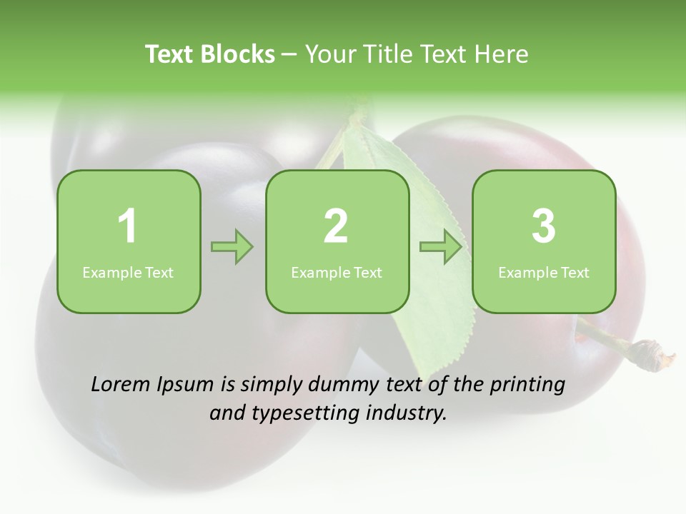 Food Close Up Fresh PowerPoint Template