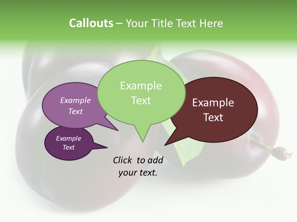 Food Close Up Fresh PowerPoint Template