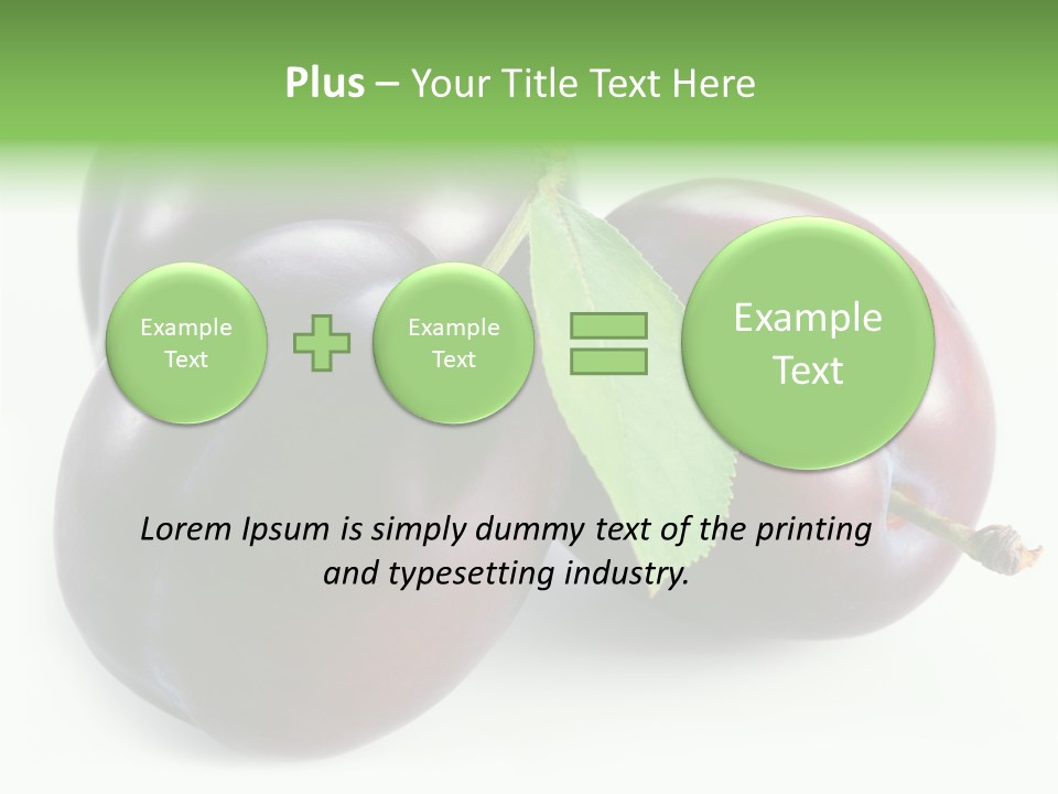 Food Close Up Fresh PowerPoint Template